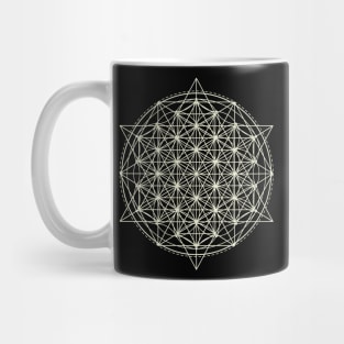 Flower of Life Sacred Geometry Metatron's Cube Mug